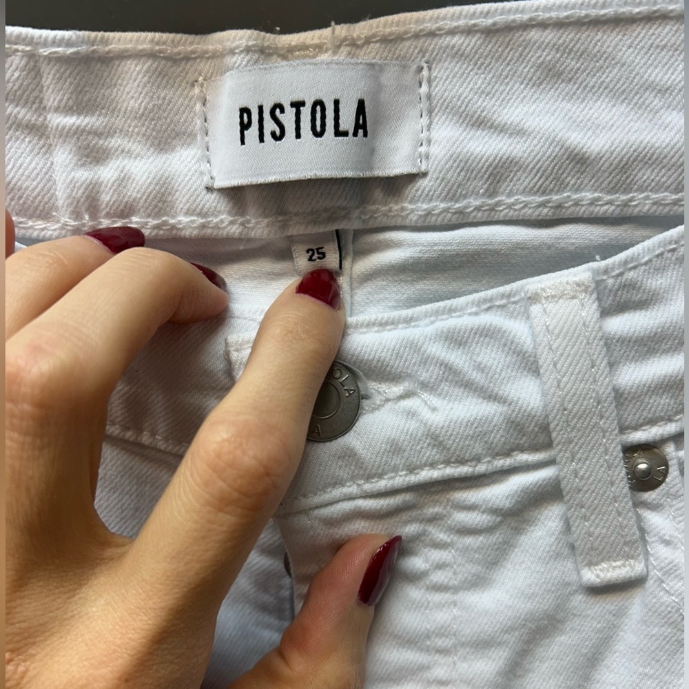 Pistola Crisp White Denim Jeans Size 25 - Picture 6 of 6